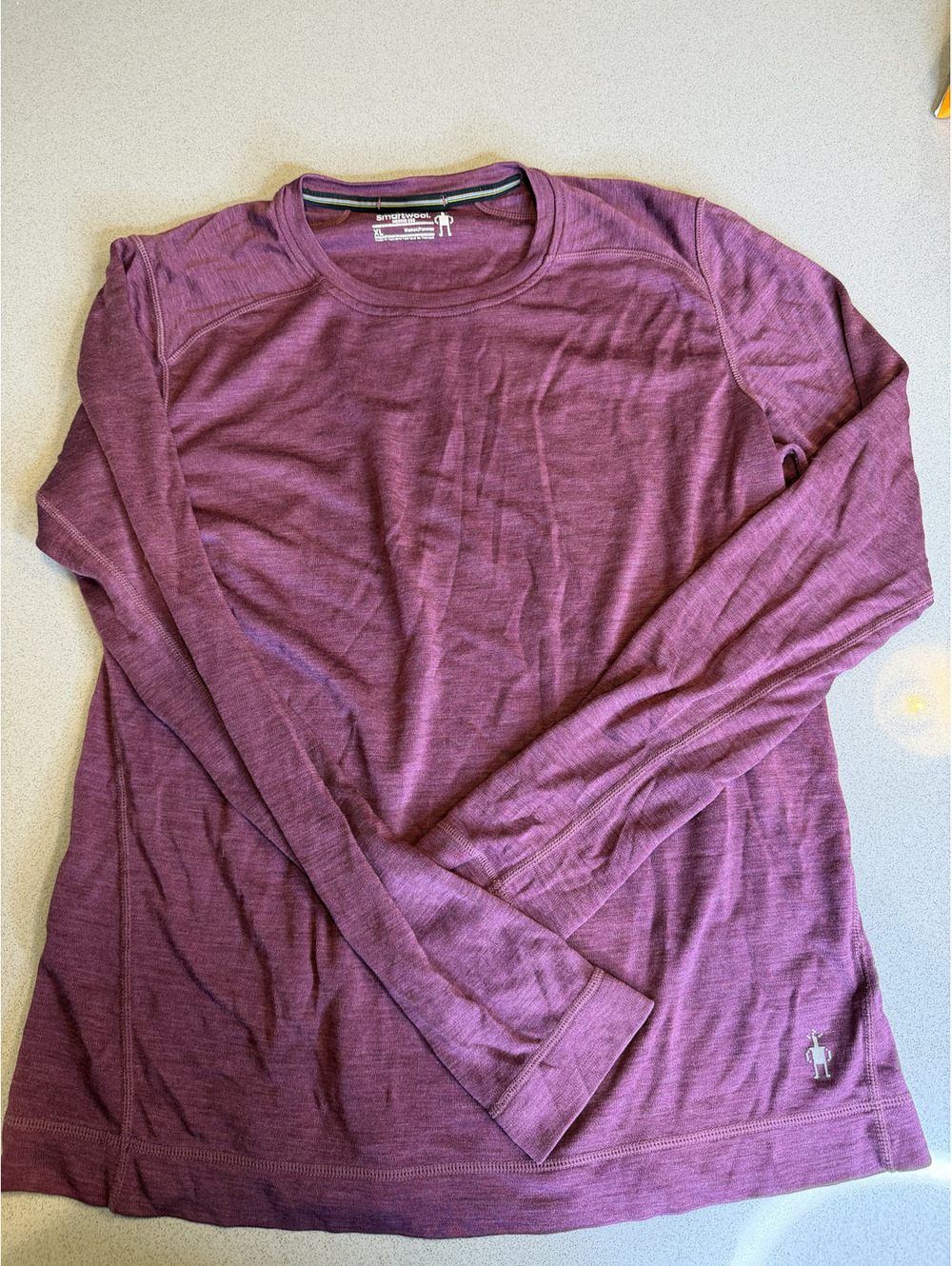 Smartwool Womens XL Long Sleeve Shirt Purple